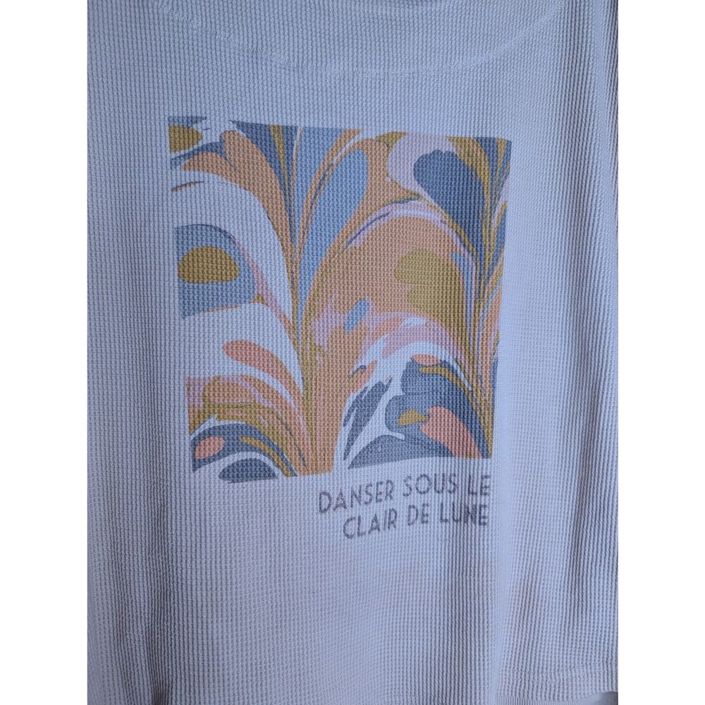 Anthropologie Saturday Sunday Graphic Quilted Top Women M - Picture 3 of 6